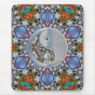 YingYang Lily Star Mousepad