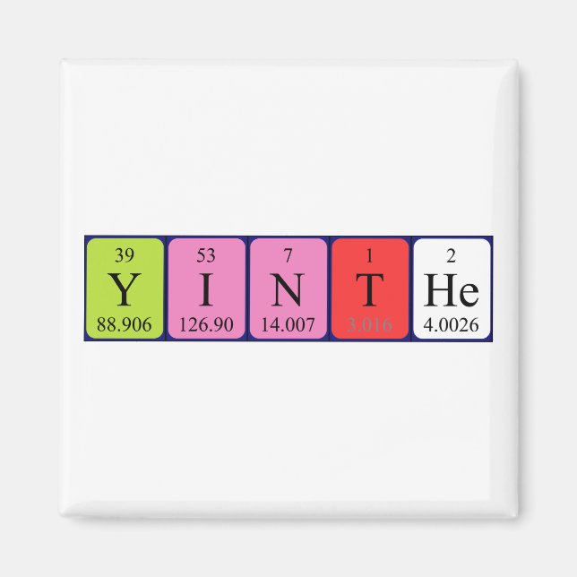 Yinthe Periodenmagnet Magnet (Vorne)