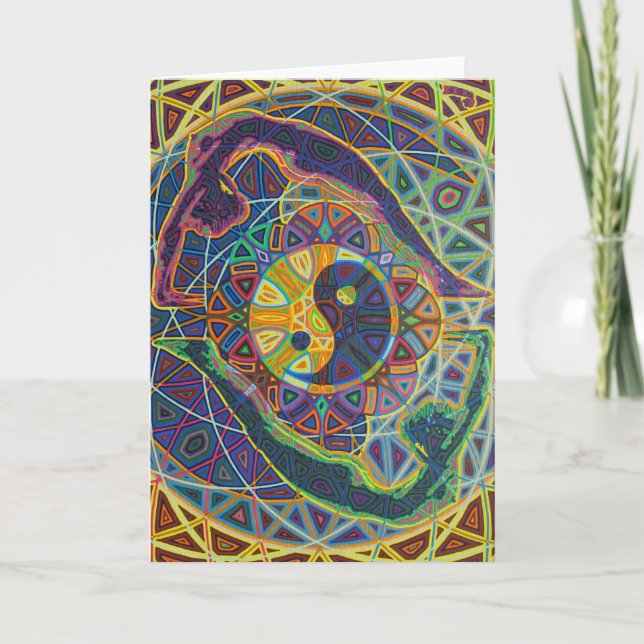 yinyang 2010 als Grußkarte Karte (Vorderseite)