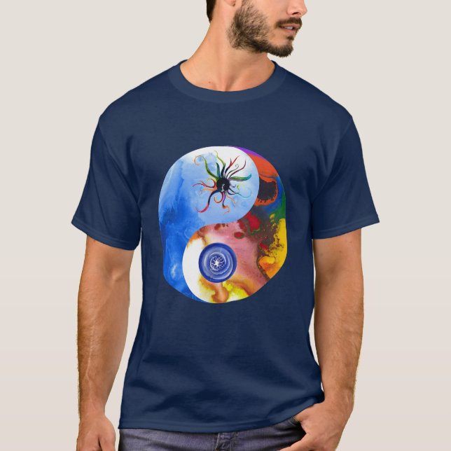 YinYang Archangel Luci Michael Tshirt (Vorderseite)