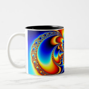 YinYang BigBang - Fraktal-Tasse Zweifarbige Tasse
