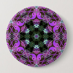 YinYang Hexagon-Knopf Button
