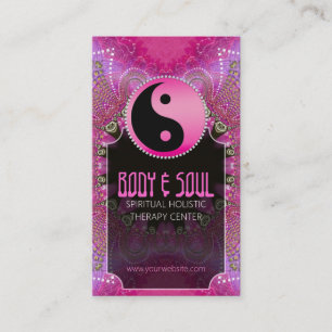 YinYang New Age Yoga Business Cards Visitenkarte