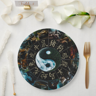 YinYang Paper Plate Pappteller