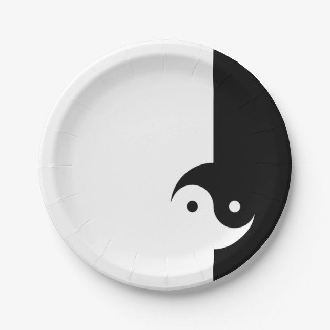YinYang Pappteller (Vorderseite)