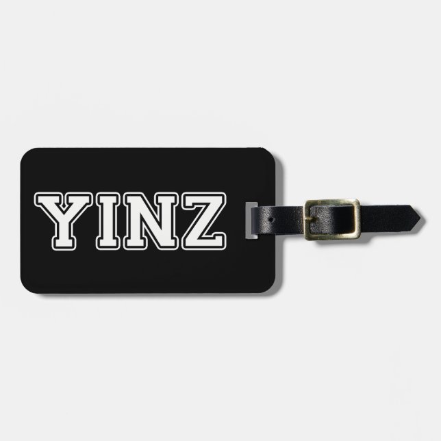 Yinz Gepäckanhänger (Vorderseite horizontal)
