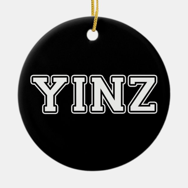 Yinz Keramik Ornament (Vorne)