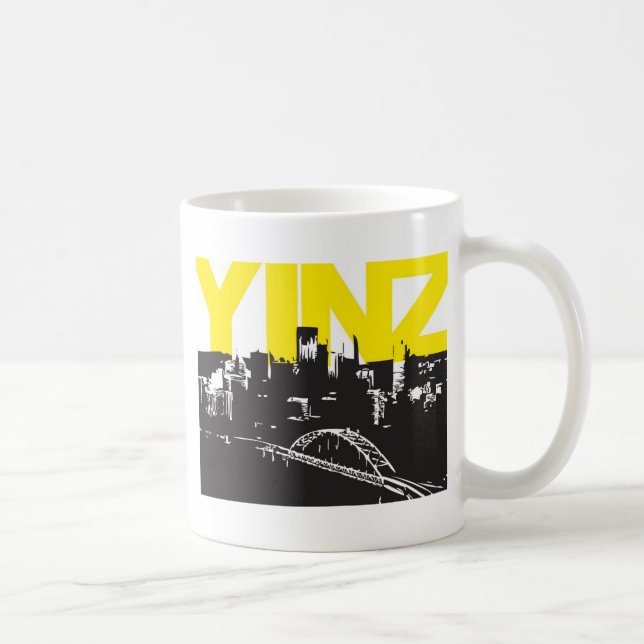 Yinz Pittsburgh Kaffeetasse (Rechts)
