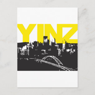 Yinz Pittsburgh Postkarte