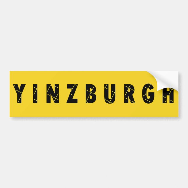 Yinzburgh Autoaufkleber (Vorne)