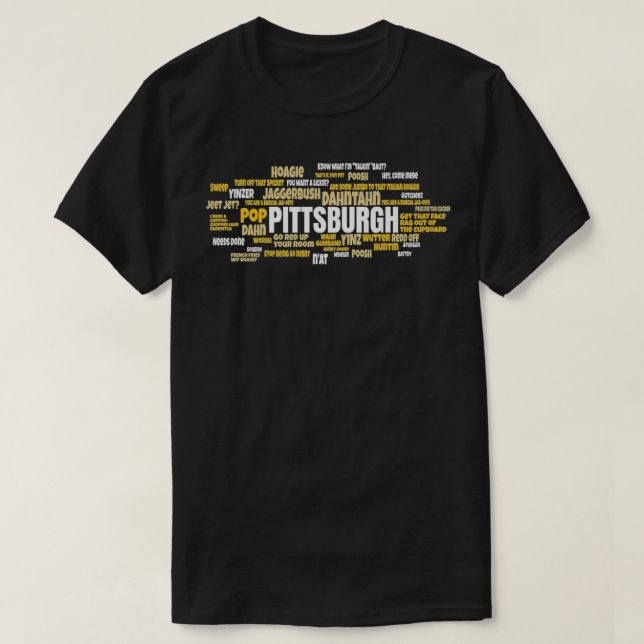 Yinzer Pittsburghese Pittsburgh Jagoff Pride Penns T-Shirt (Design vorne)