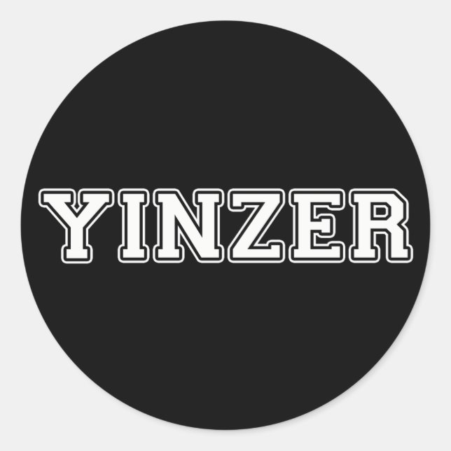 Yinzer Runder Aufkleber (Vorderseite)