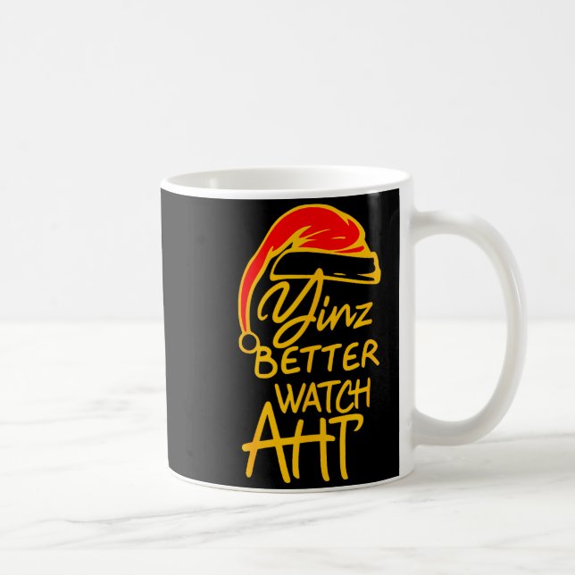 Yinzer Weihnachten Ttsburgh Weihnachtsmann Yinz Be Kaffeetasse (Rechts)