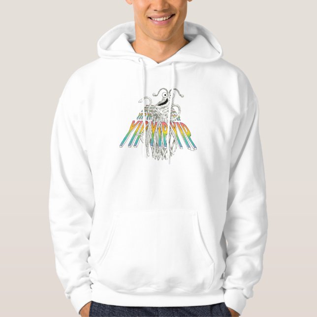 Yip-Yips das B&W Skizze-Zeichnen Hoodie (Vorderseite)