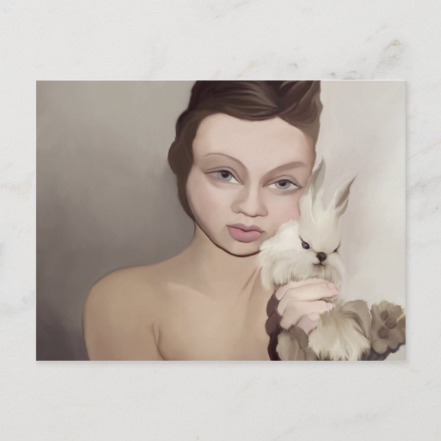 Yipenkaninchen Postkarte (Vorderseite)