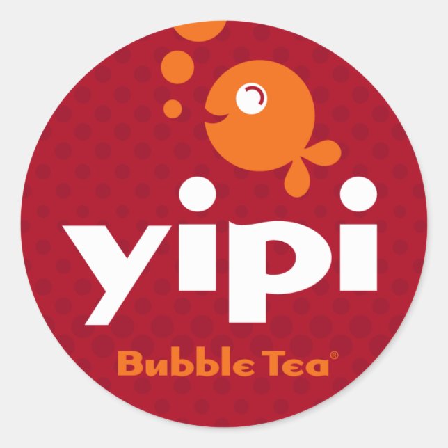 Yipi 3'' Rundaufkleber Runder Aufkleber (Vorderseite)