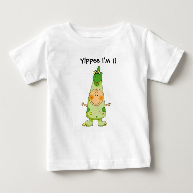 Yippee, ich bin 1! baby t-shirt (Vorderseite)