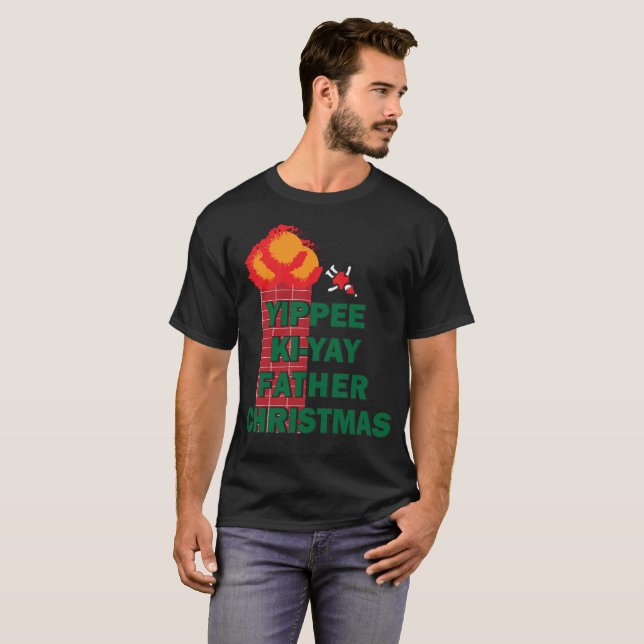 Yippee Ki-Yay Father Christmas T-Shirt (Vorne ganz)