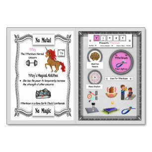 Yitzy - Ytterbium Horn Unicorn Trading Card Tischnummer