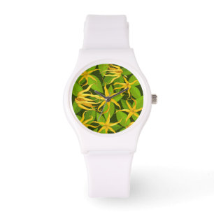Ylang Ylang Exotic Scented Blume Armbanduhr