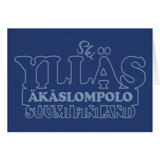 YLLÄS FINLAND Grußkarte (Vorderseite (Horizontal))
