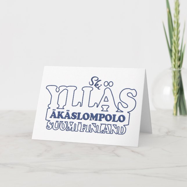 YLLÄS FINLAND Grußkarte Karte (Vorderseite)