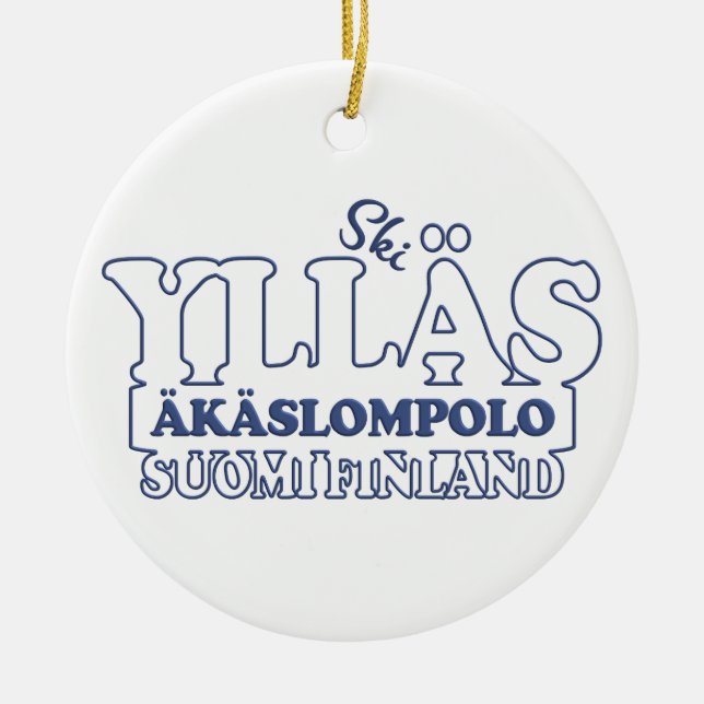 YLLÄS FINLAND-Ornament Keramik Ornament (Vorne)