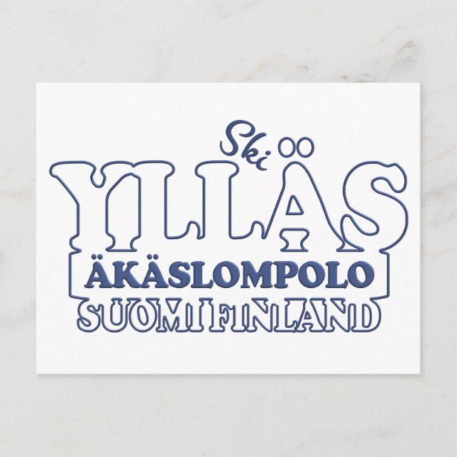 YLLÄS FINLAND Postkarte (Vorderseite)