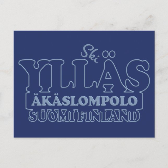 YLLÄS FINLAND Postkarte (Vorderseite)