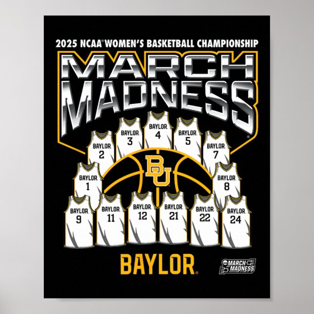 Ylor March Madness 2025 Women's Sketll Nil  Poster (Vorne)