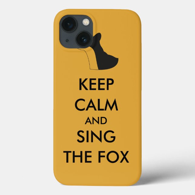 Ylvis Funny Behielt Ruhe und Sing Fox iPad Air Case-Mate iPhone Hülle (Rückseite)
