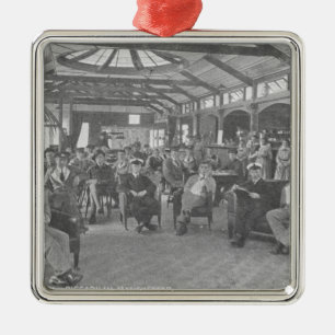 YMCA Herberge, Piccadilly, Manchester, c.1910 Silbernes Ornament