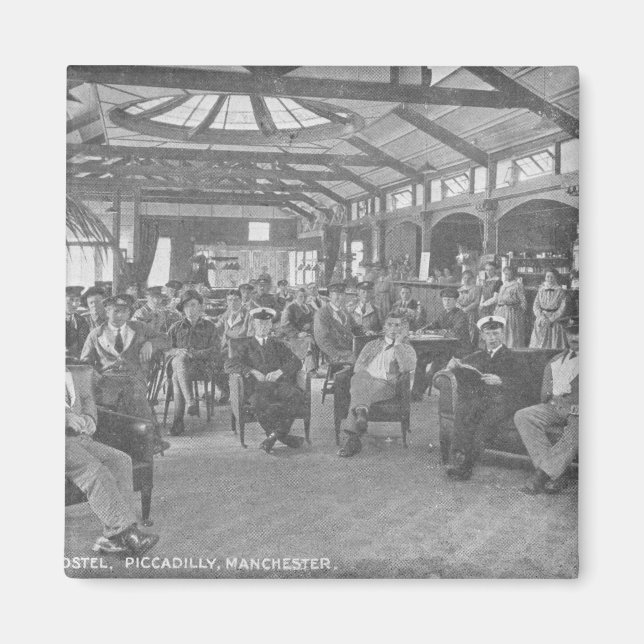 YMCA Hostel, Piccadilly, Manchester, c.1910 Magnet (Vorne)