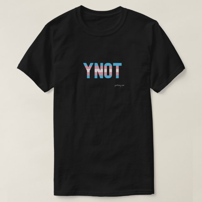 YNOT Pride Transgender Flag T - Shirt (Design vorne)