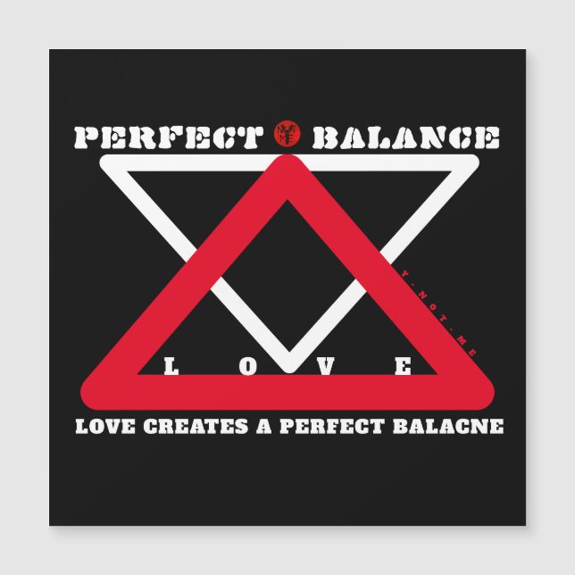 YNOTME PERFECT BALANCE 4b3 Magnetkarte (Vorderseite)