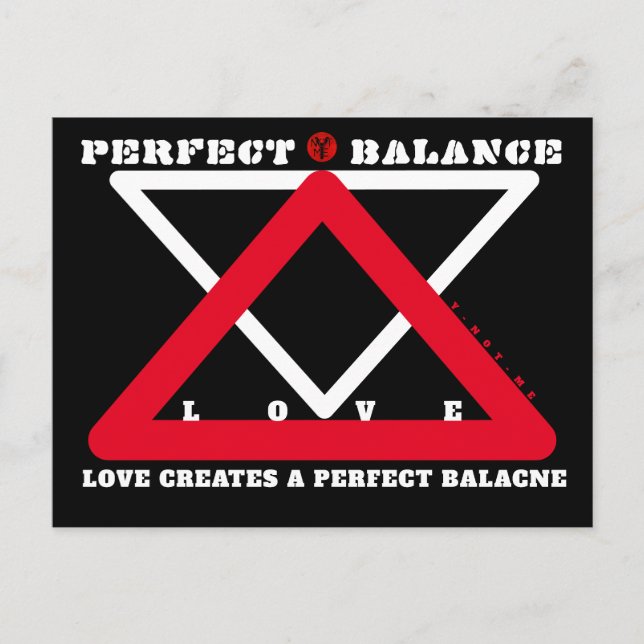 YNOTME PERFECT BALANCE 4b3  Postkarte (Vorderseite)