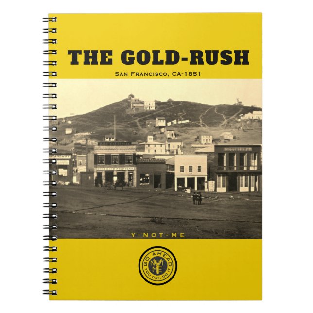 YNOTME THE GOLD-RUSH 3g Notizblock (Vorderseite)