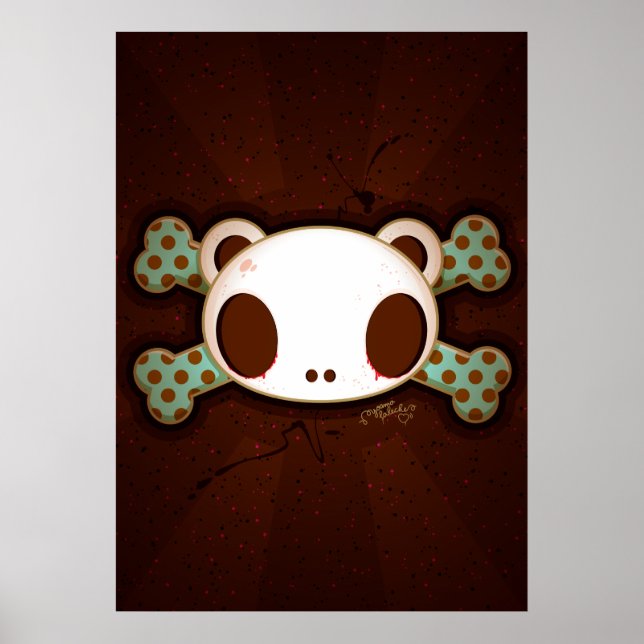 Yo Amo La Leche "Panda Skull" Poster (Vorne)