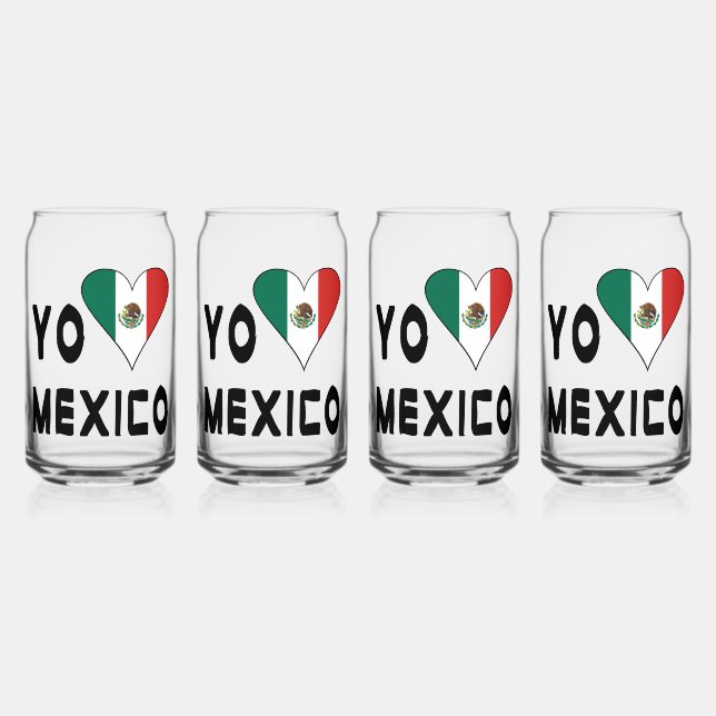 Yo Amo Mexico Dosenglas (Vorderseite)