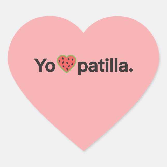 Yo amo Patilla Sticker (Vorderseite)