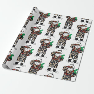 Yo Black Santa Geschenkpapier