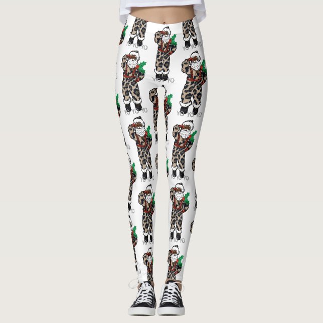 Yo Black Santa Leggings (Vorderseite)