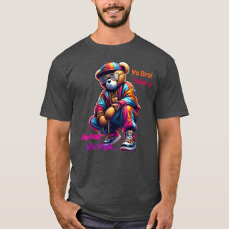 Yo Broake einen HipHop-Lebensstil süßer Rap-Bär-Ju T-Shirt