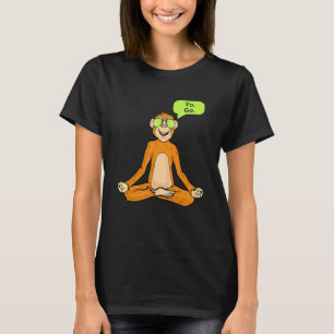 Yo Ga Yoga Chill Monkey Meditation T-Shirt