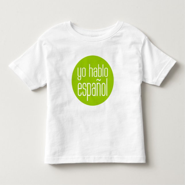 yo hablo español kleinkind t-shirt (Vorderseite)
