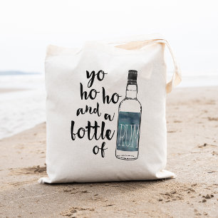 Yo Ho Flasche mit Rum Tote Bag Tragetasche