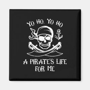 Yo Ho Ho Ho ein Piratenleben für mich Spooky Skele Magnet