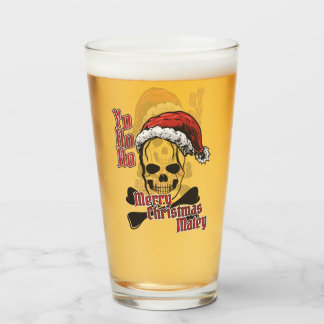 Yo Ho Ho Piraten Weihnachten Glas