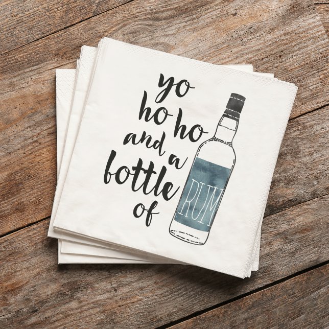 Yo Ho Ho und eine Flasche Rum Pirate Serviette (Von Creator hochgeladen)