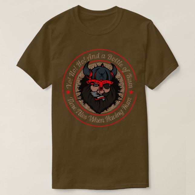 YO HO HO UND EINE FLASCHE RUM T-Shirt (Design vorne)